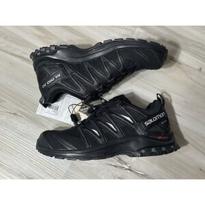 Salomon XA Pro 3D GTX Trail Black Running Shoes Gore Tex Size 7